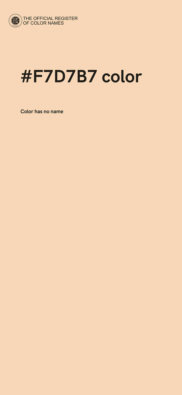 #F7D7B7 color image