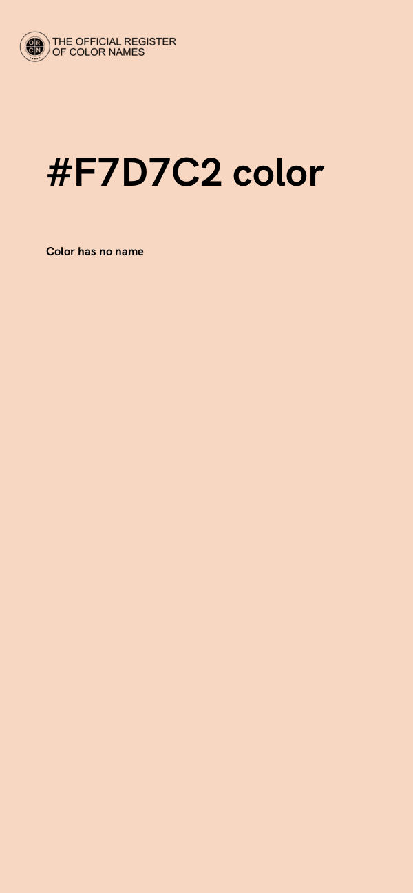 #F7D7C2 color image