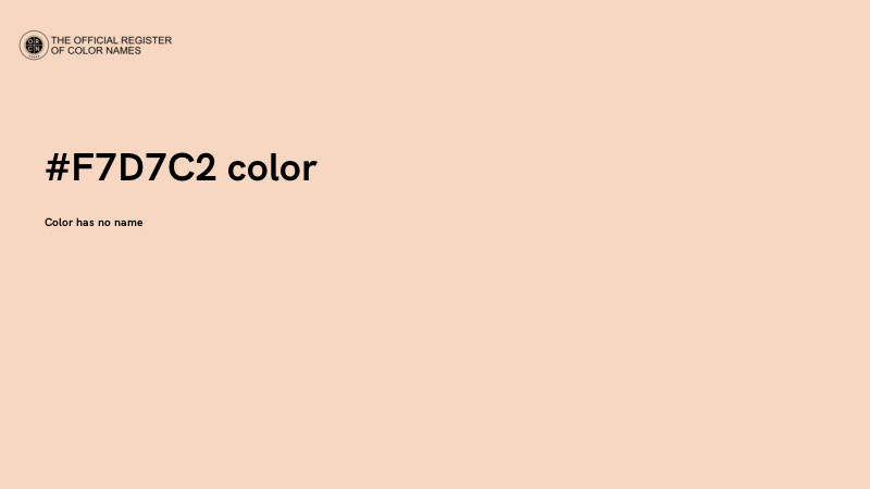 #F7D7C2 color image