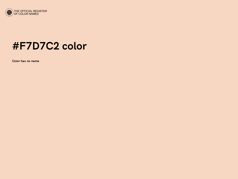 #F7D7C2 color image