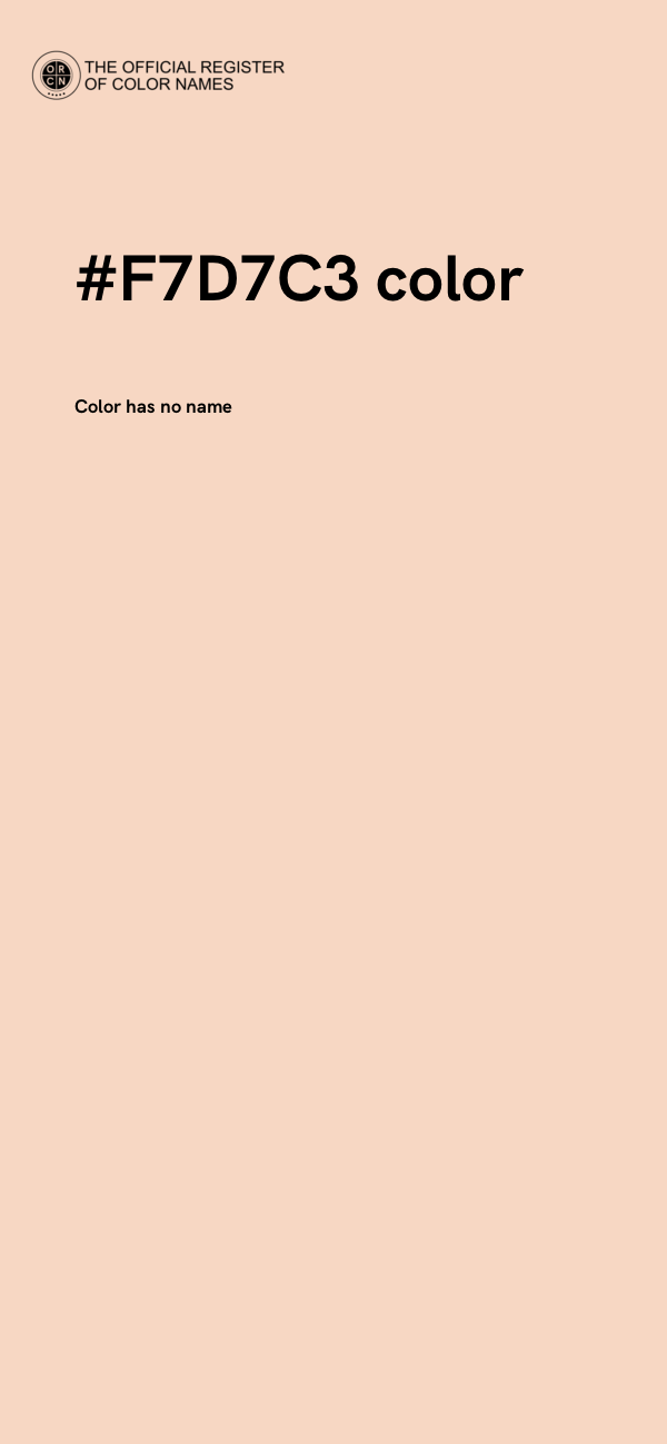 #F7D7C3 color image