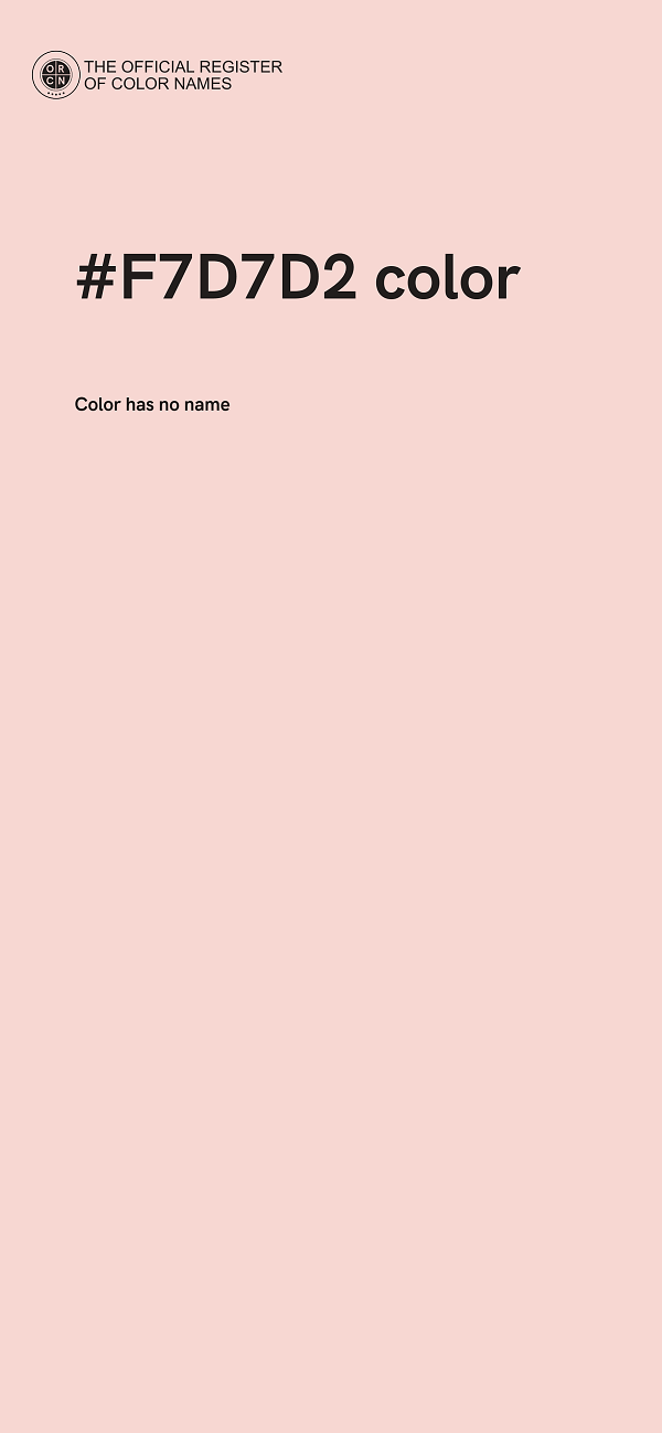 #F7D7D2 color image