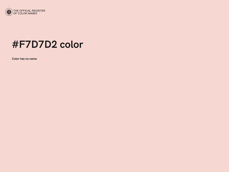 #F7D7D2 color image