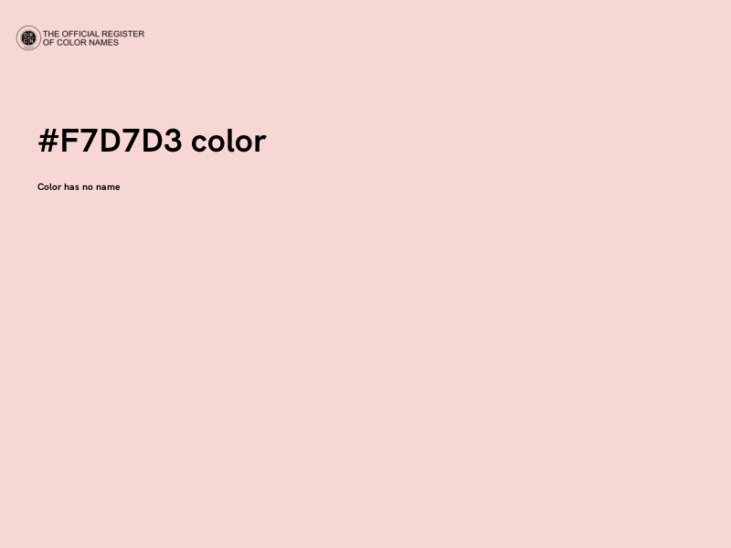 #F7D7D3 color image