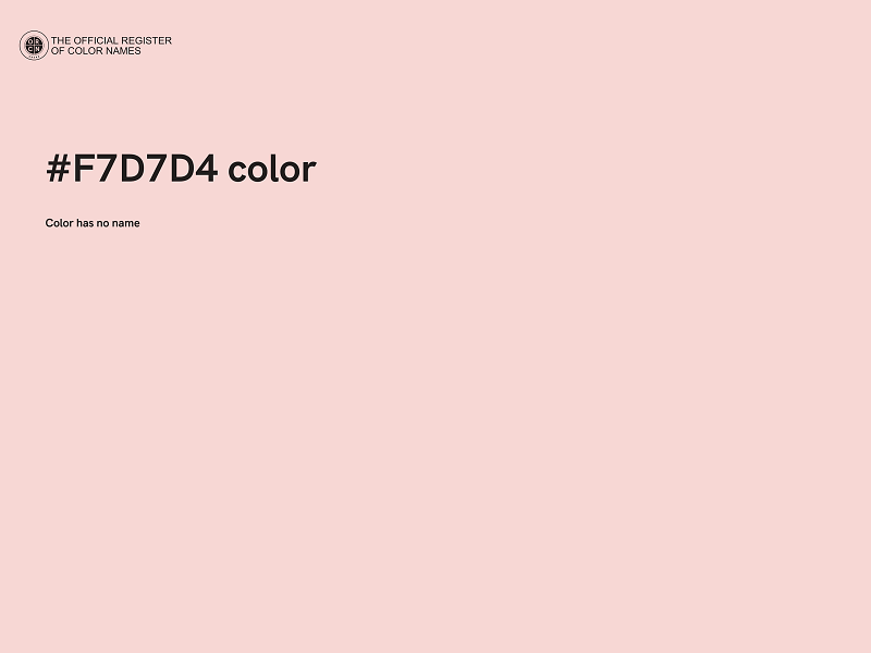 #F7D7D4 color image