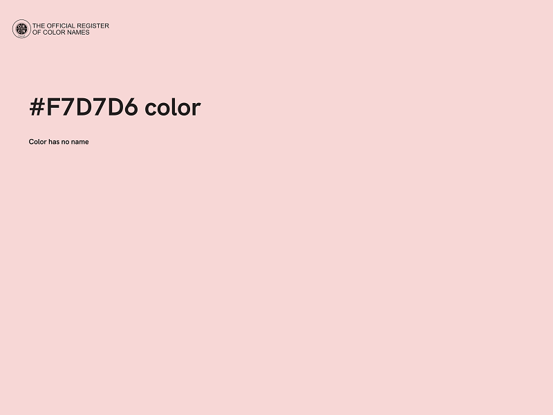 #F7D7D6 color image