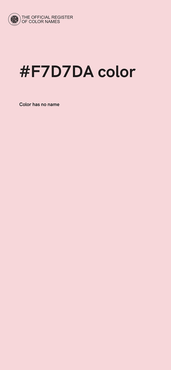#F7D7DA color image