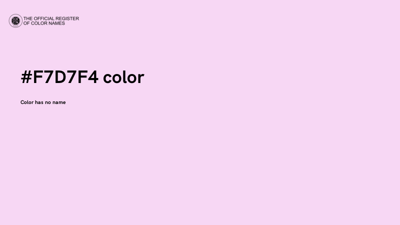 #F7D7F4 color image