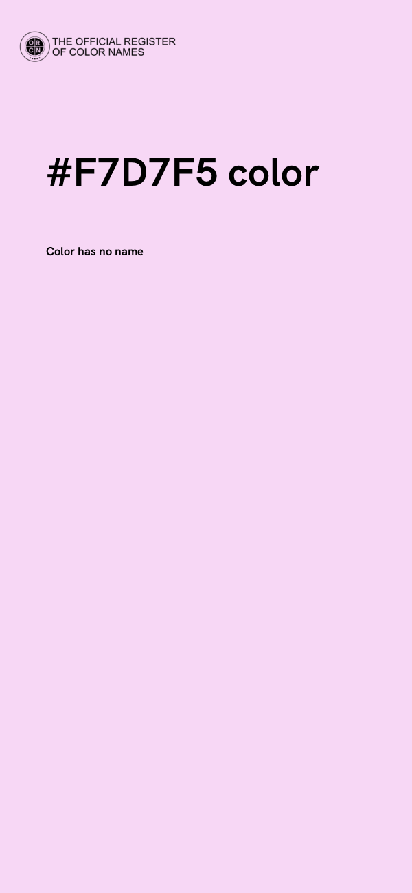 #F7D7F5 color image