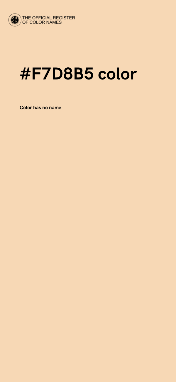 #F7D8B5 color image