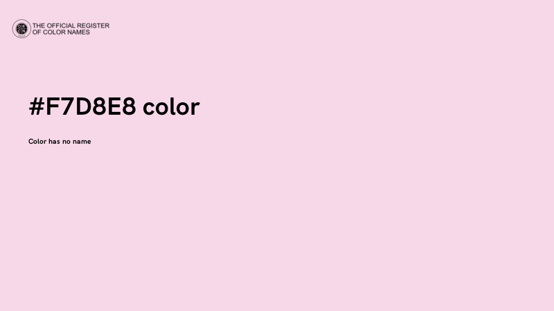 #F7D8E8 color image