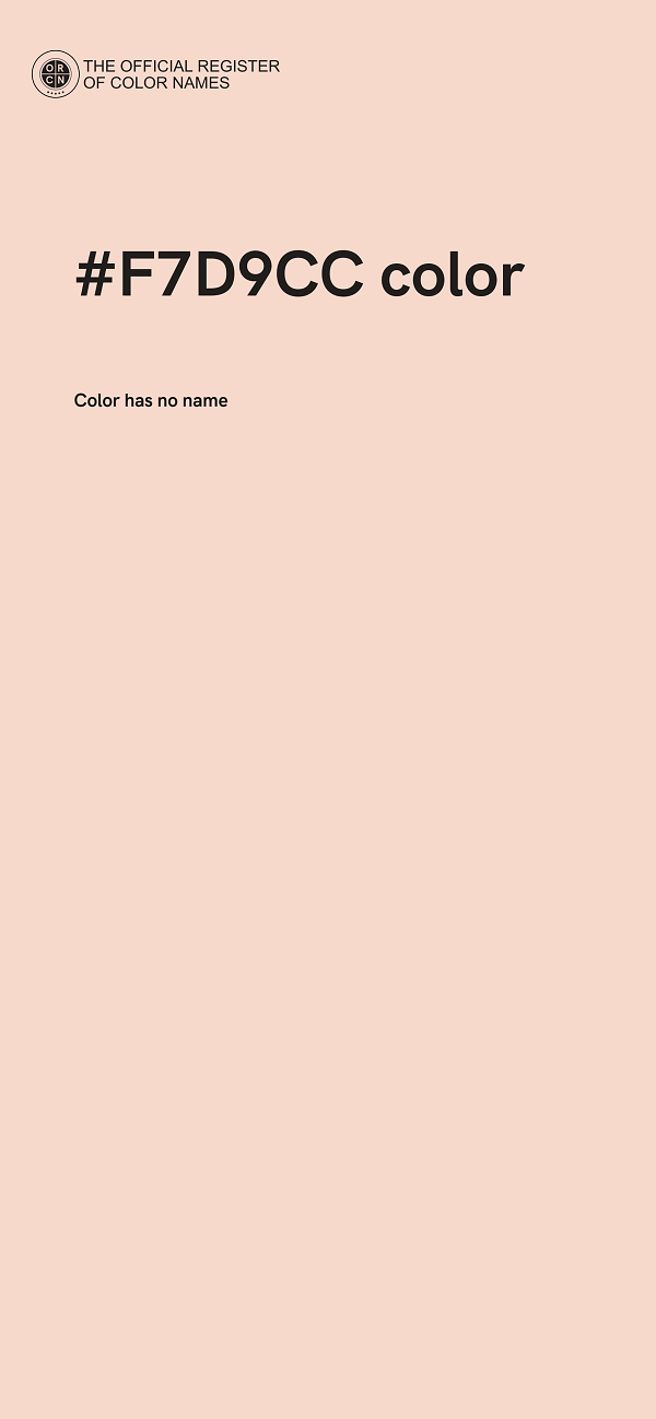 #F7D9CC color image