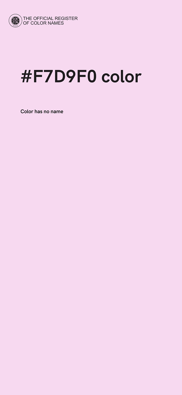 #F7D9F0 color image