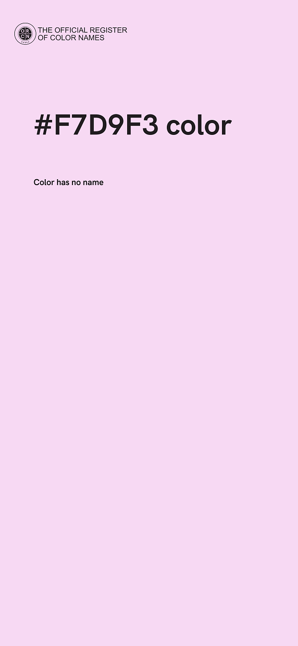 #F7D9F3 color image