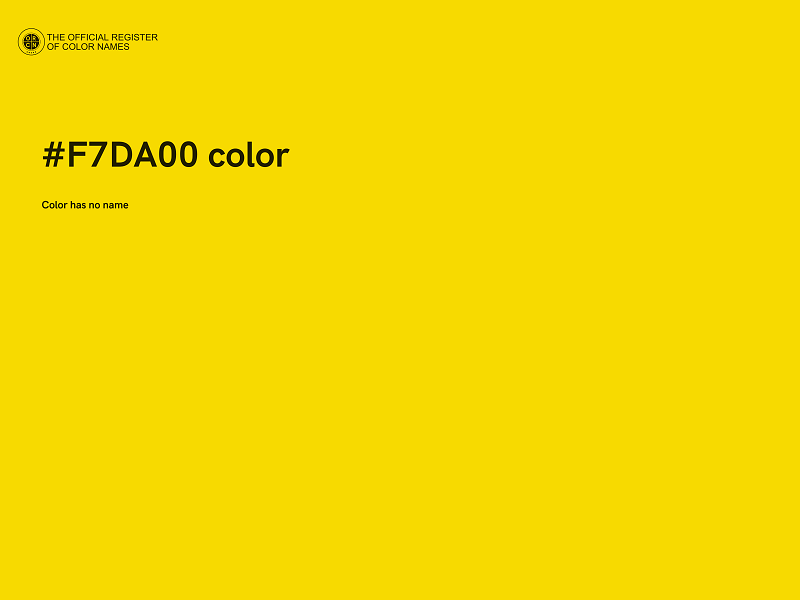 #F7DA00 color image