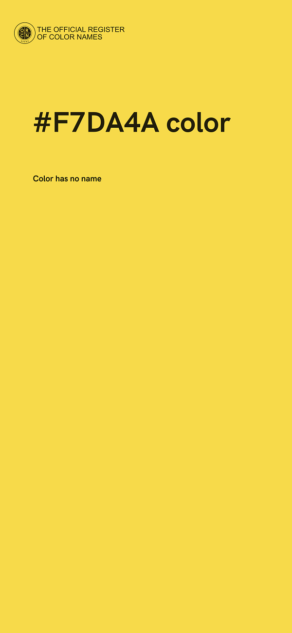 #F7DA4A color image