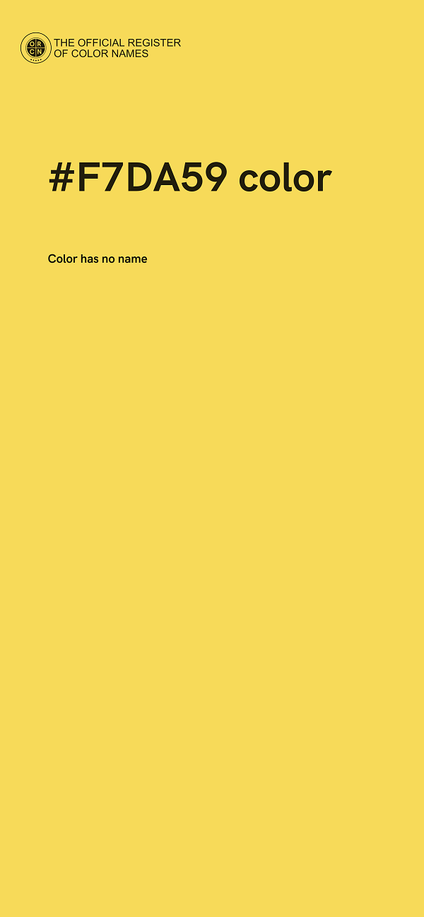 #F7DA59 color image