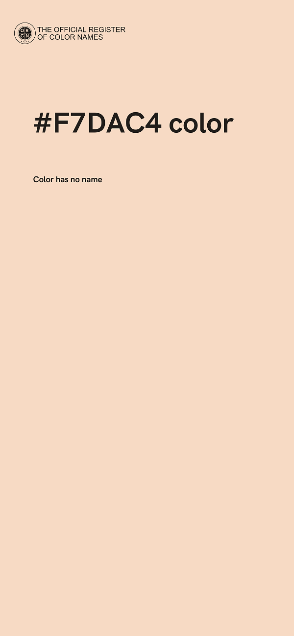#F7DAC4 color image