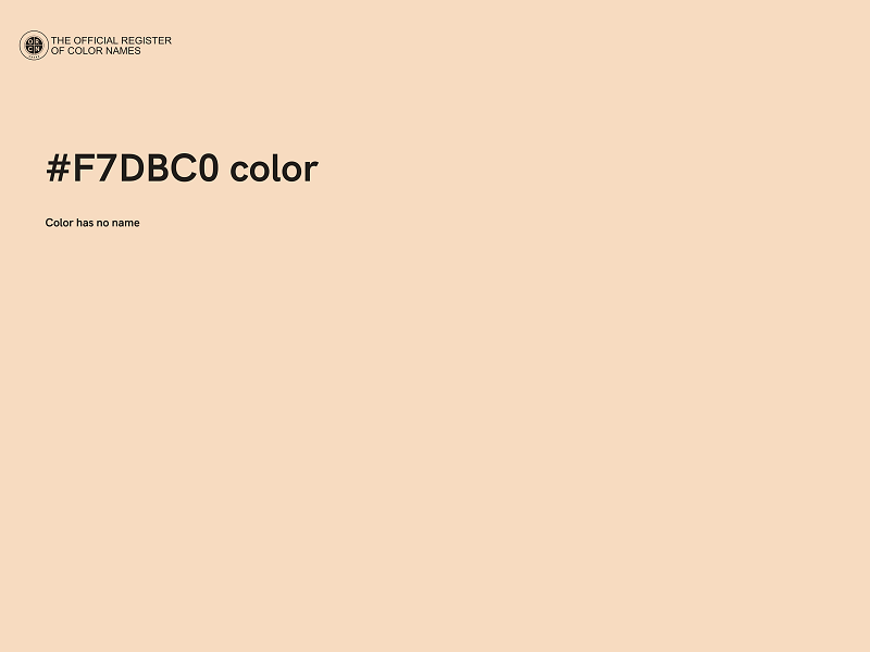 #F7DBC0 color image