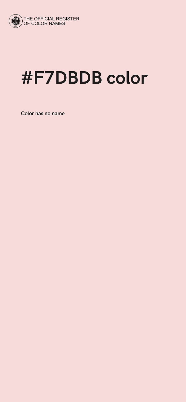#F7DBDB color image