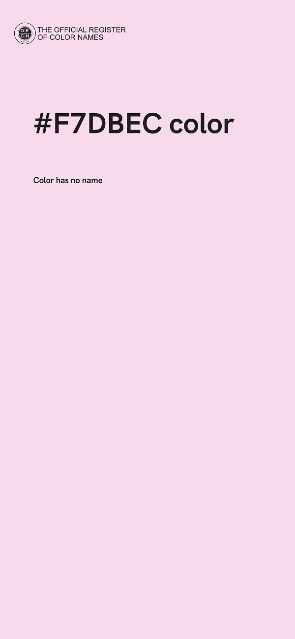 #F7DBEC color image