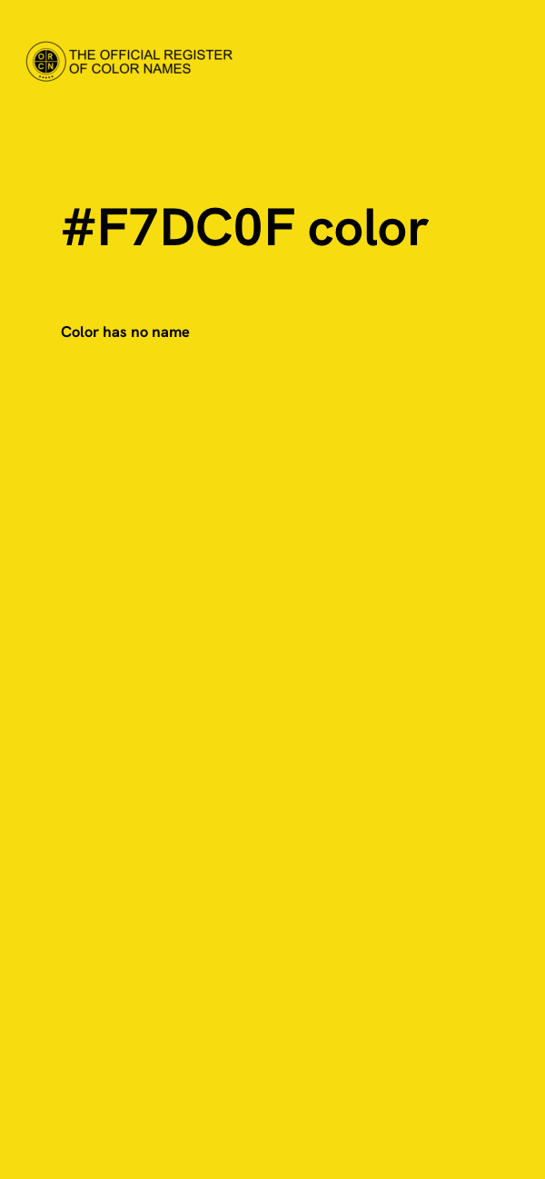 #F7DC0F color image