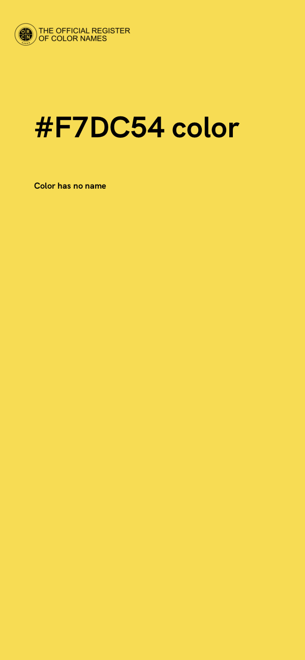 #F7DC54 color image