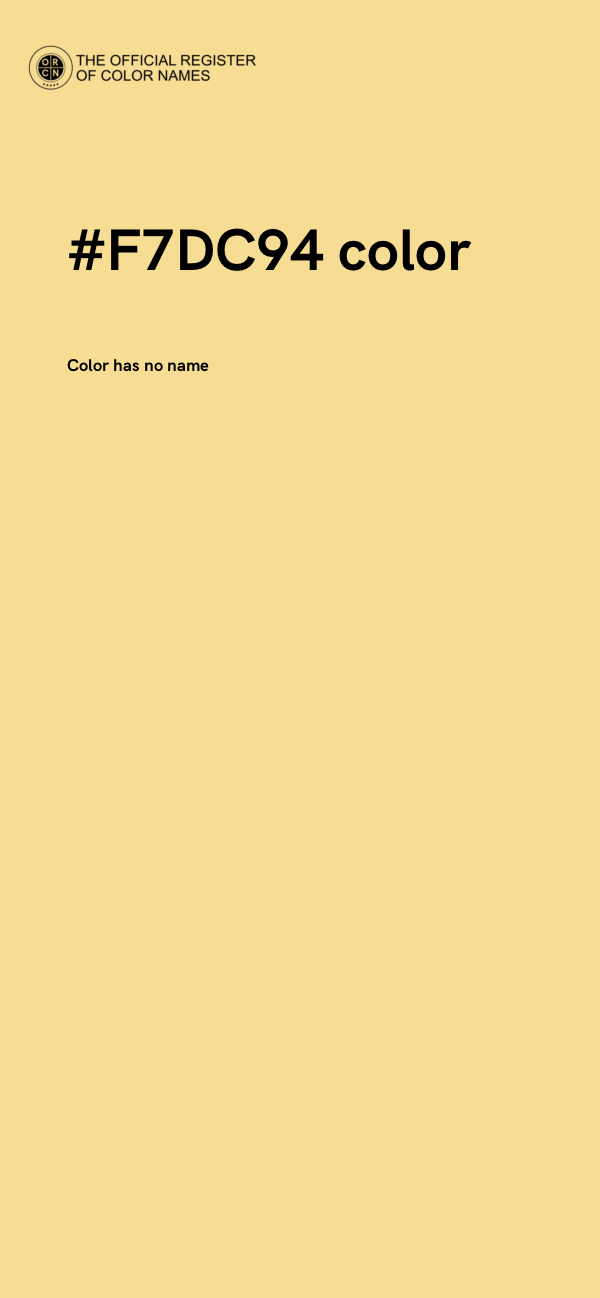 #F7DC94 color image