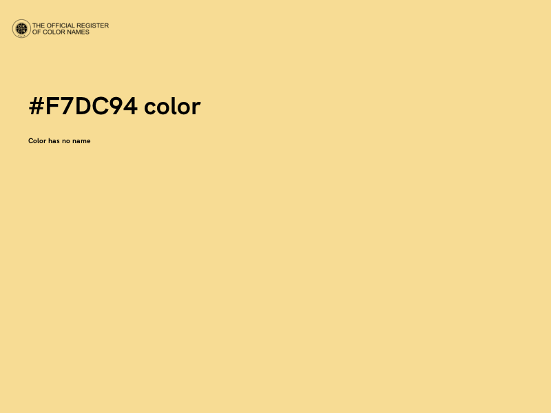 #F7DC94 color image