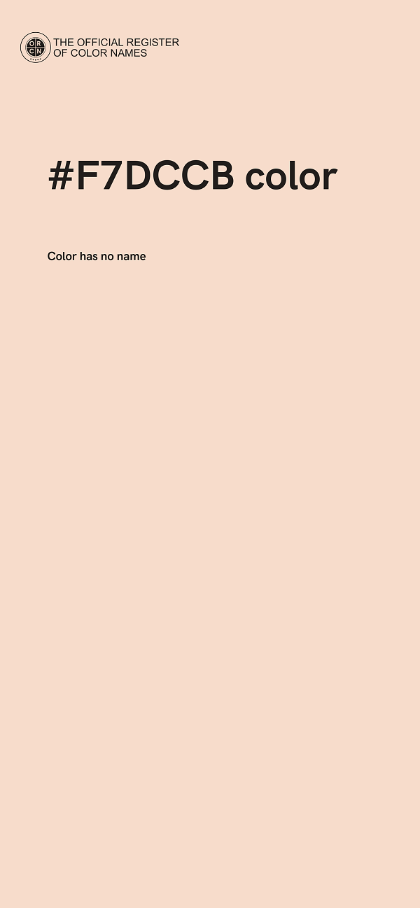 #F7DCCB color image