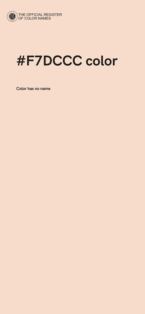 #F7DCCC color image