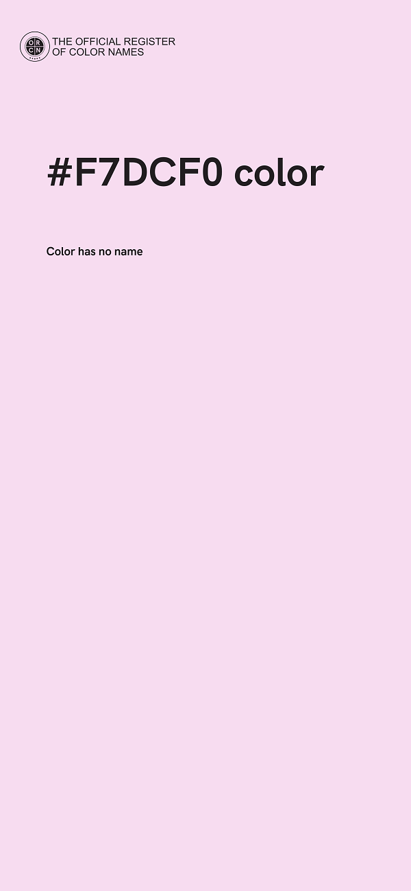 #F7DCF0 color image