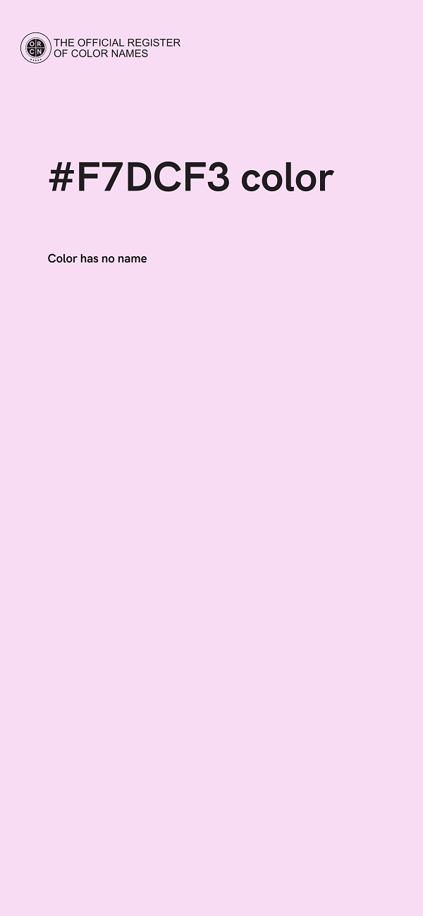 #F7DCF3 color image