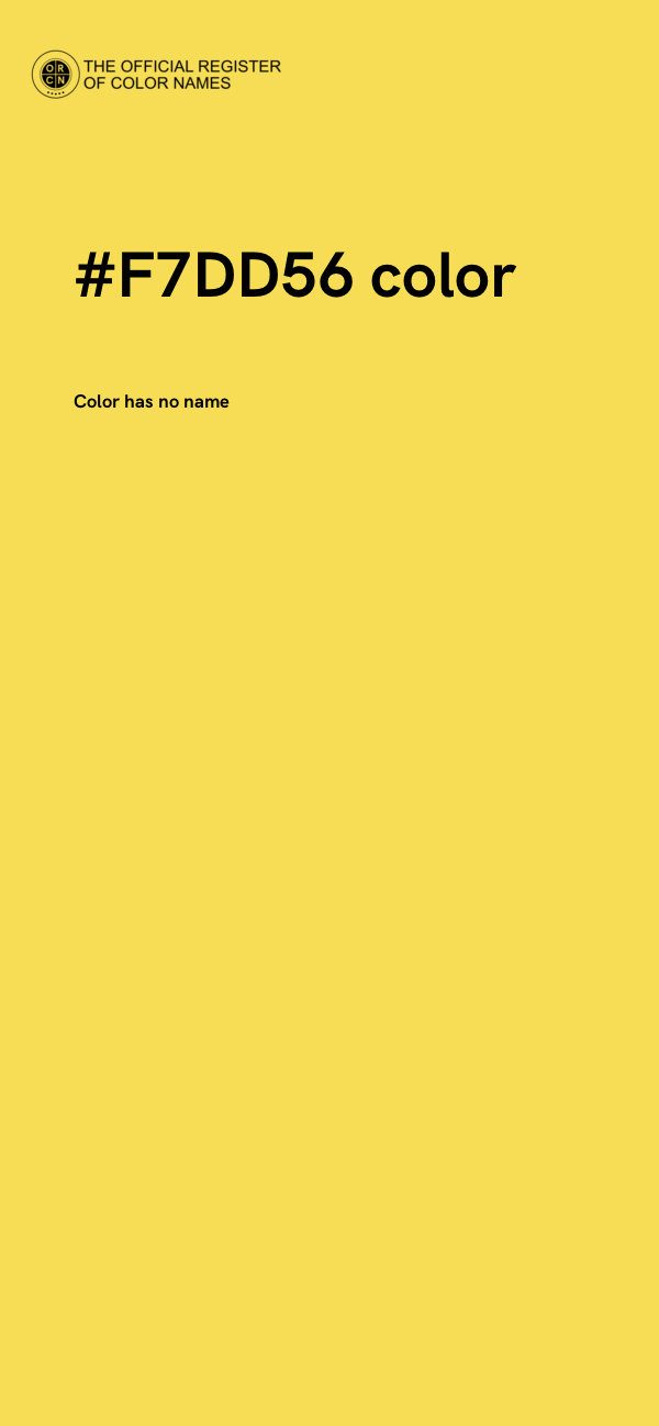 #F7DD56 color image