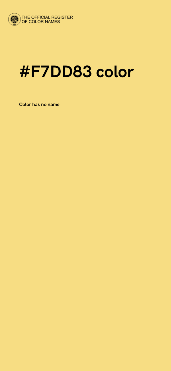 #F7DD83 color image