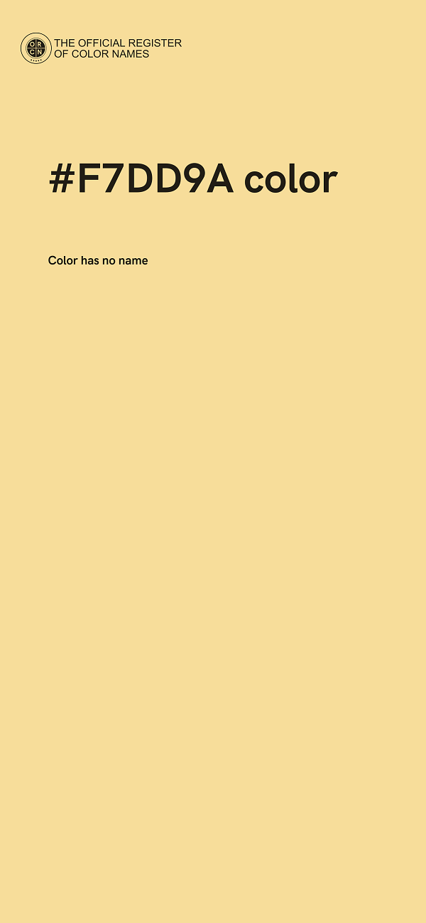 #F7DD9A color image