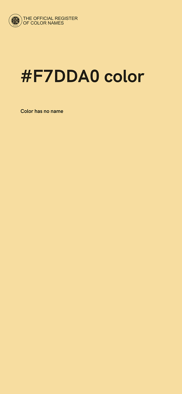 #F7DDA0 color image