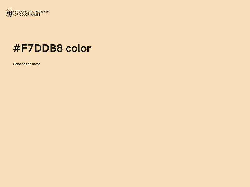 #F7DDB8 color image