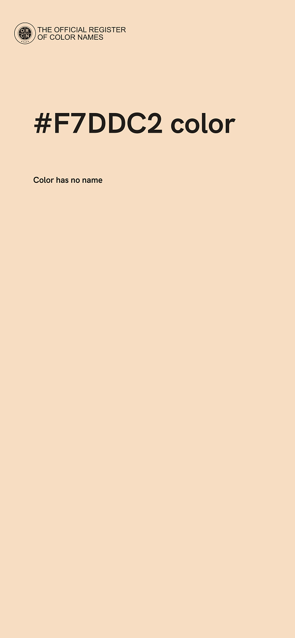 #F7DDC2 color image