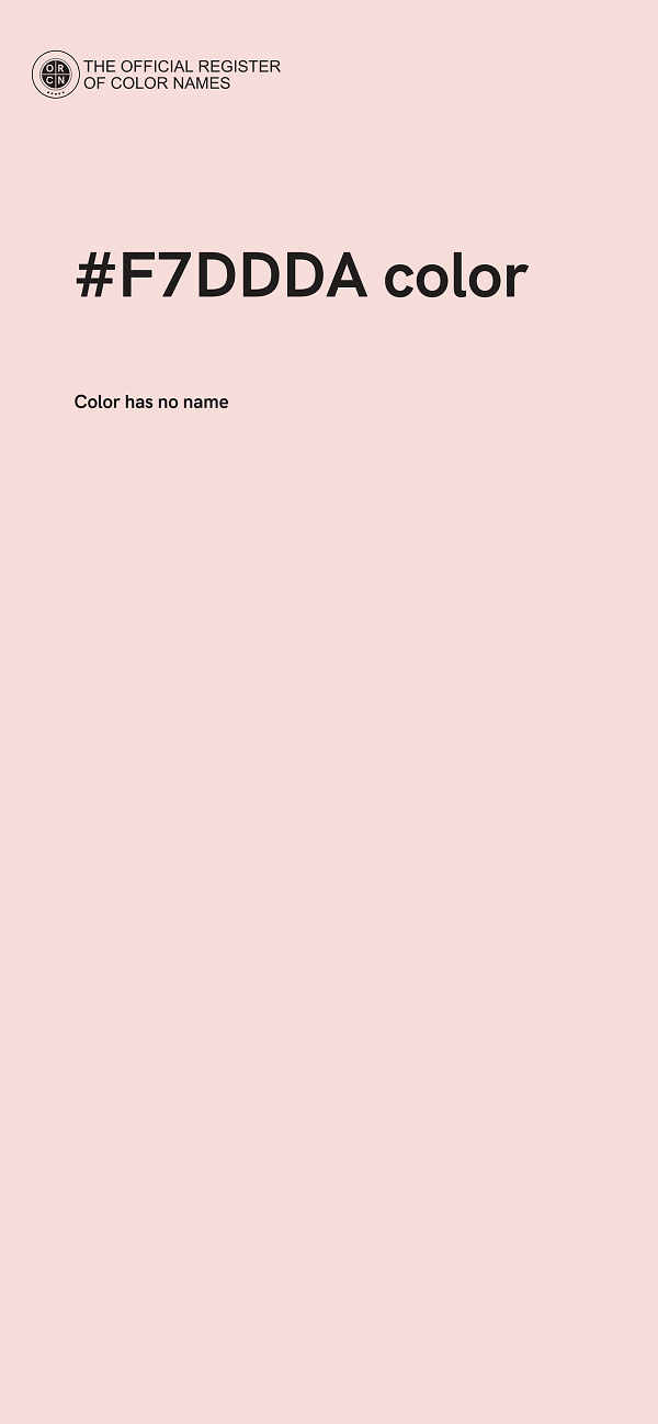 #F7DDDA color image