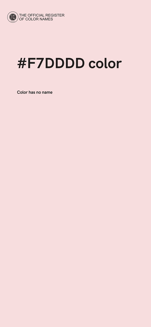 #F7DDDD color image