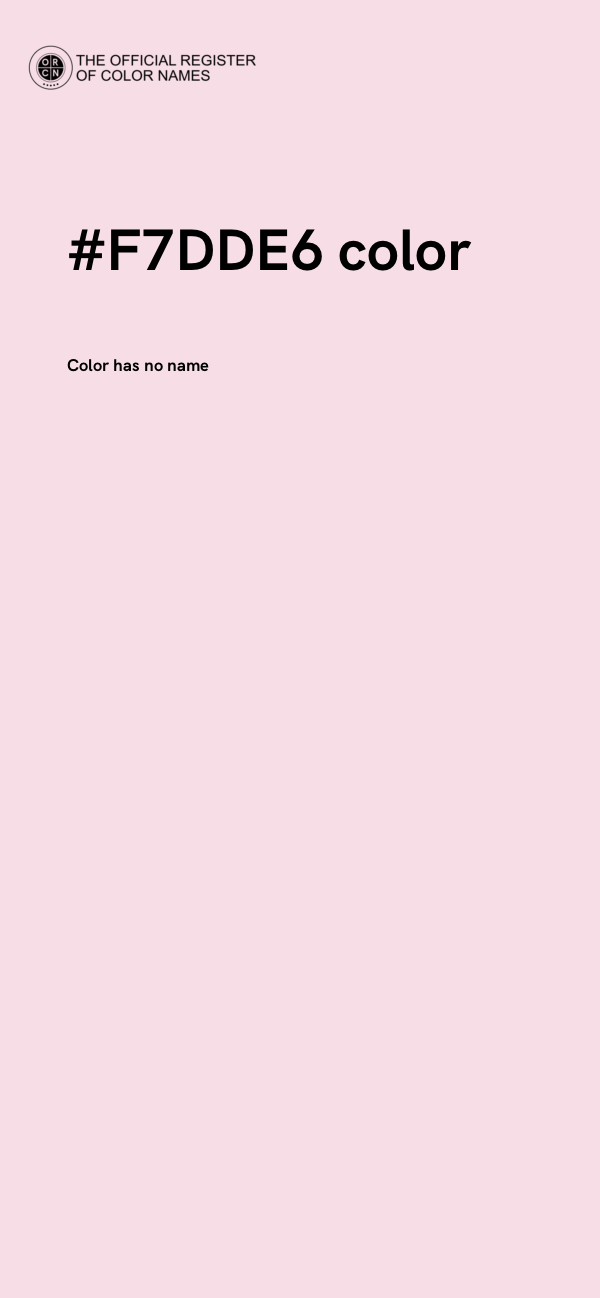 #F7DDE6 color image