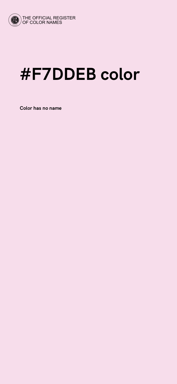 #F7DDEB color image
