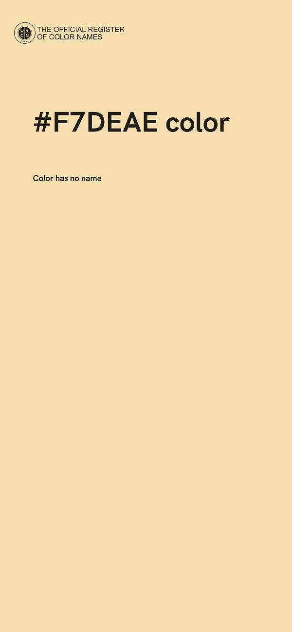 #F7DEAE color image