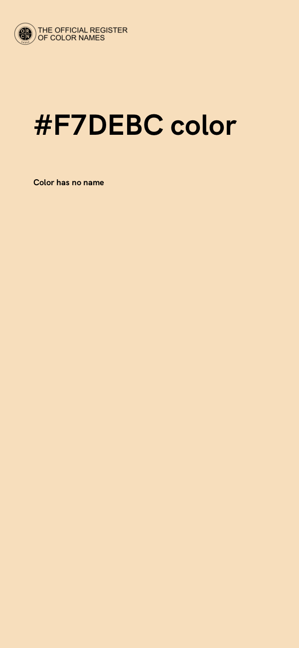 #F7DEBC color image