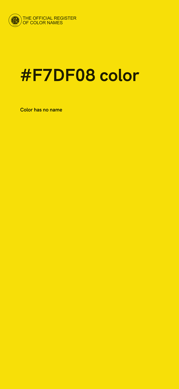 #F7DF08 color image