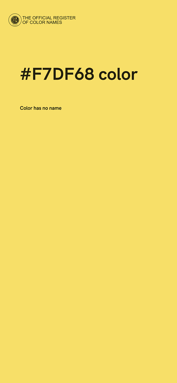 #F7DF68 color image
