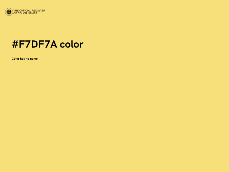 #F7DF7A color image