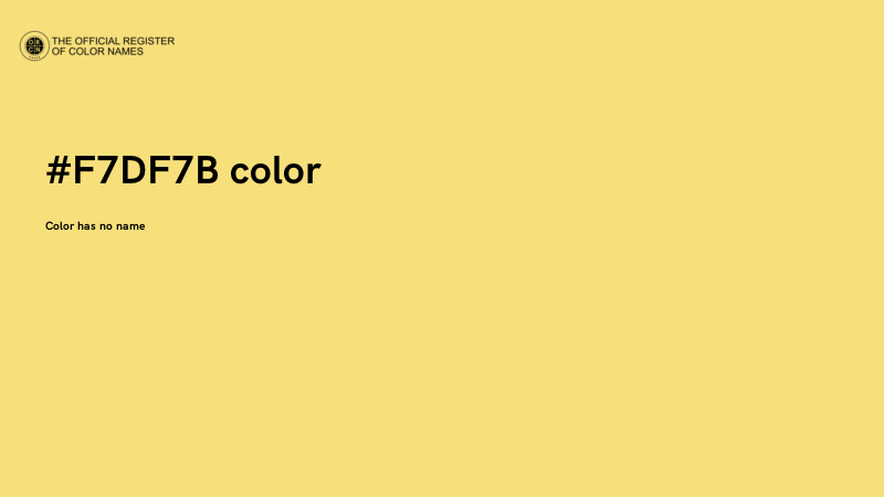 #F7DF7B color image