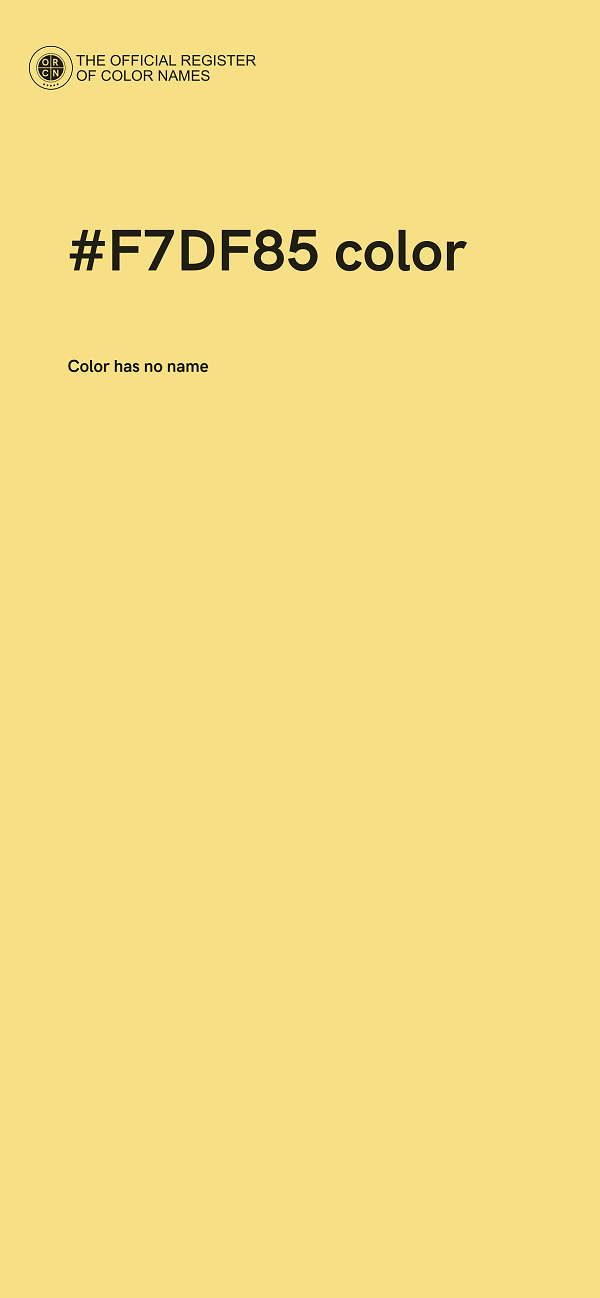 #F7DF85 color image